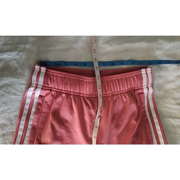 NWT kids adidas track pants in a hazy rose/ white size medium - Picture 3 of 9